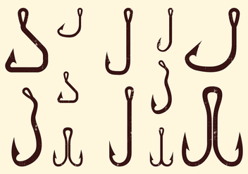 Fishing Hook Collection - Free vector #402179