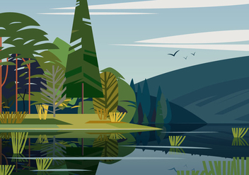 Swamp Landscape - бесплатный vector #402559