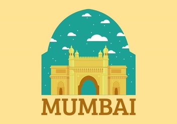 Mumbai Landmark Free Vector - vector #403089 gratis
