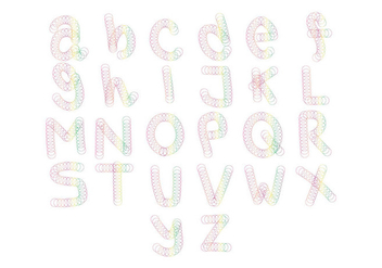 Free Slinky Alphabet Vector - vector #403389 gratis