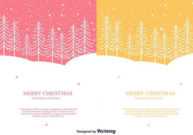 Merry Christmas Vector Background - Free vector #404349