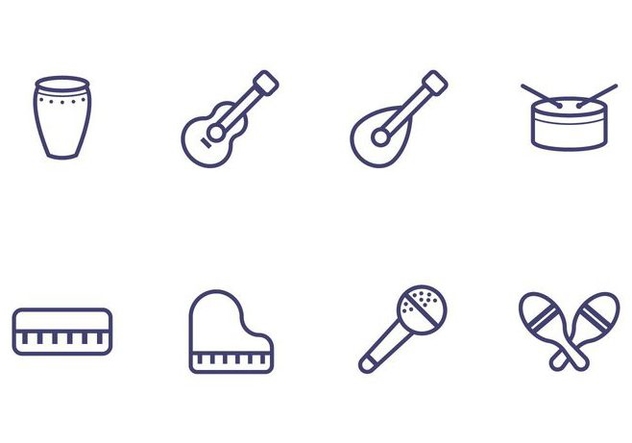 Music Instrument Icon - Free vector #405499