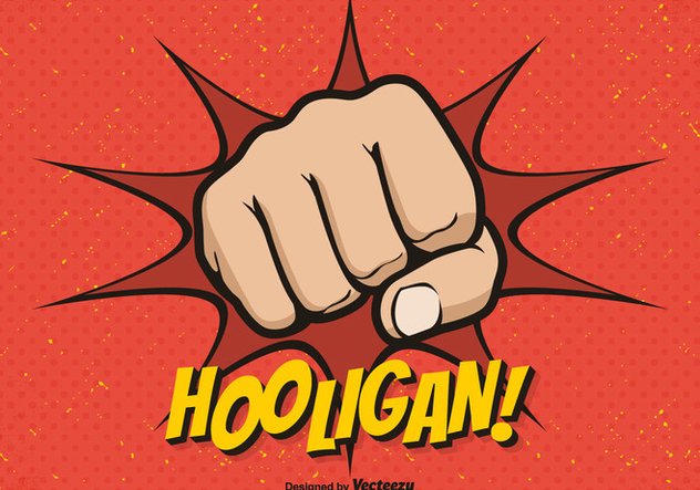 Free Hooligan Fist Vector Background - vector gratuit #405729 
