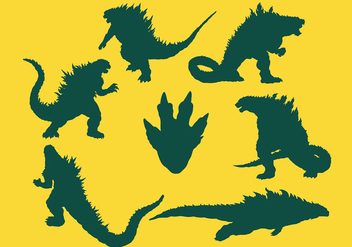 Free Godzilla Icons Vector - vector gratuit #406009 