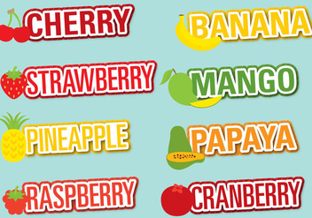 Fruit Flavors - vector #406739 gratis