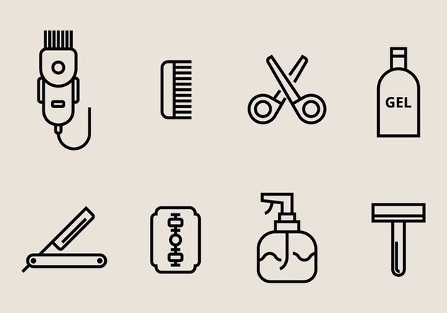 Hair Clippers Icons - vector gratuit #406839 