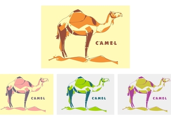 Camel in Popart Portrait - Free - бесплатный vector #408649