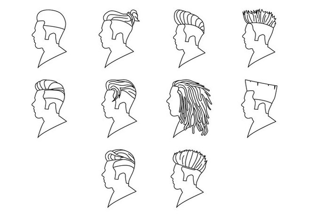 Free Hairstyle Icon Vector - Free vector #408929
