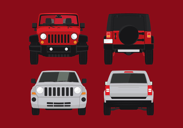 Jeep Front Free Vector - Free vector #409959