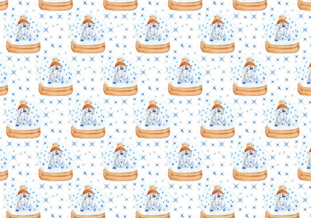 Pattern With Cute Polar Bear Free Vector - Kostenloses vector #409999