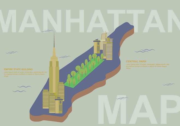 Free Manhattan Map Illustration - Free vector #410179