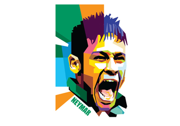 Neymar - WPAP - vector gratuit #410259 
