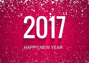 Free Vector New Year 2017 Background - Kostenloses vector #410709