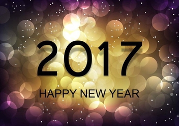Free Vector New Year 2017 Background - vector gratuit #410729 