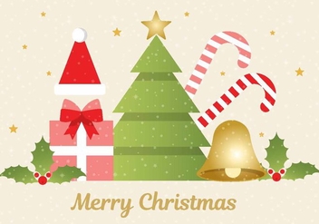 Free Vector Christmas Background - vector gratuit #410829 