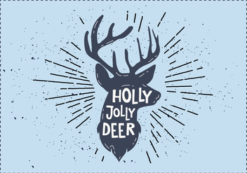 Free Christmas Deer Vector - бесплатный vector #410839