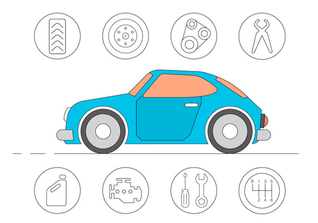Free Car Service Icons - Free vector #411449