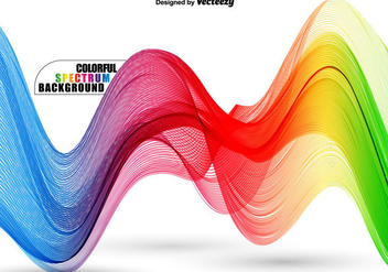 Abstract Colorful Wavy Spectrum - Vector Template - Kostenloses vector #411959