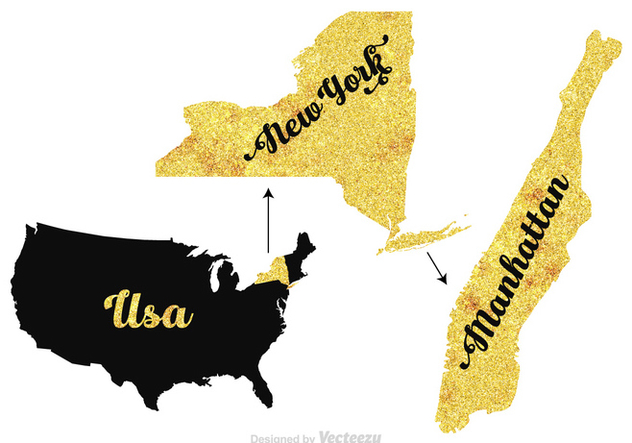 Free Manhattan - New York - USA vector map - Free vector #412519