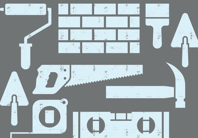 Bricklayer Icons - vector #412619 gratis