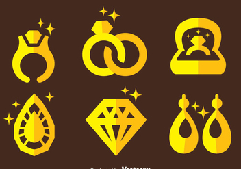Jewelry Icons Vector - vector #413699 gratis