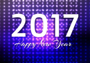 Free Vector New Year 2017 Background - vector gratuit #413869 