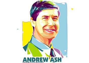 Andrew Ash - Scientist Life - Popart Portrait - бесплатный vector #415129