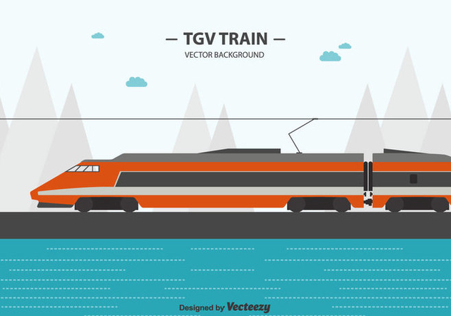 Tgv Train Background - Free vector #415599