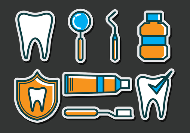 Dentista Icons - vector #417529 gratis
