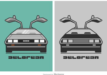 Free DeLorean Vector Illustration - Free vector #417549