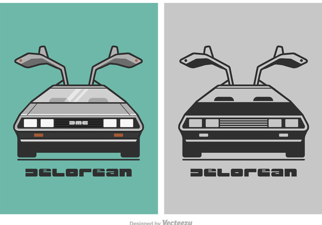 Free DeLorean Vector Illustration - vector gratuit #417549 