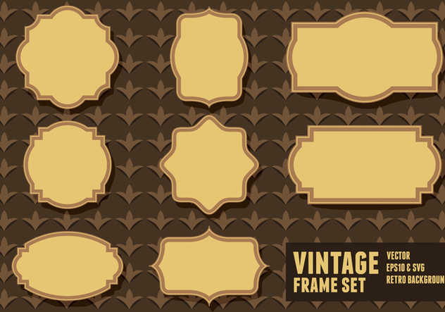 Vintage Frame Sets - Kostenloses vector #417969