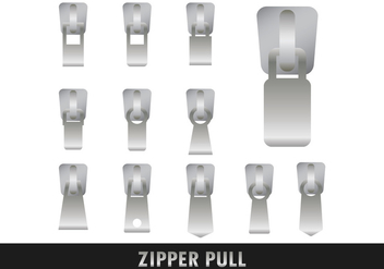 Silver Zipper Type Set - vector gratuit #420119 