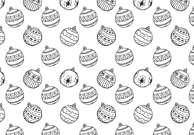 Free Christmas Hand Drawn Pattern Background - vector gratuit #420489 
