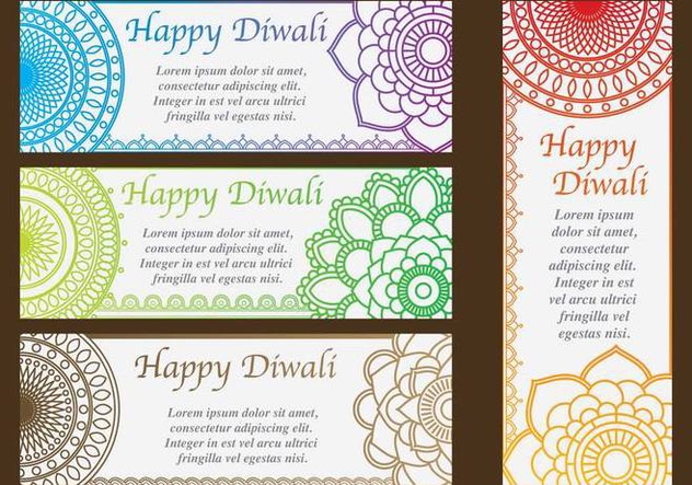 Diwali Invitations - бесплатный vector #420879