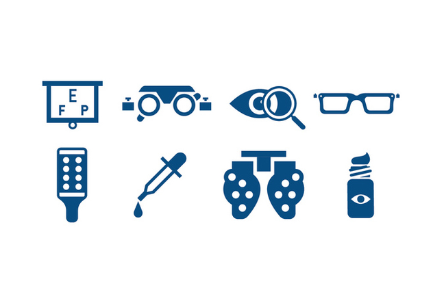 Eye Care Tools Icons - vector gratuit #421299 
