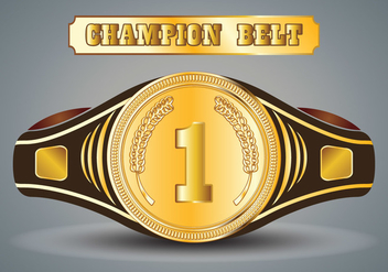 Championship Belt Vector - Free vector #421719