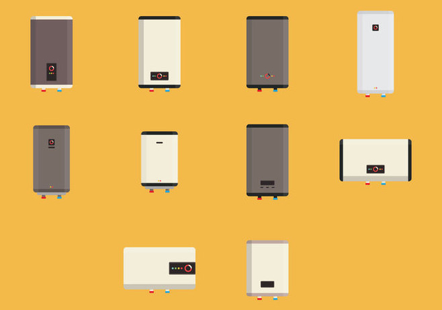 Colored Heater Icon Set - vector gratuit #421949 
