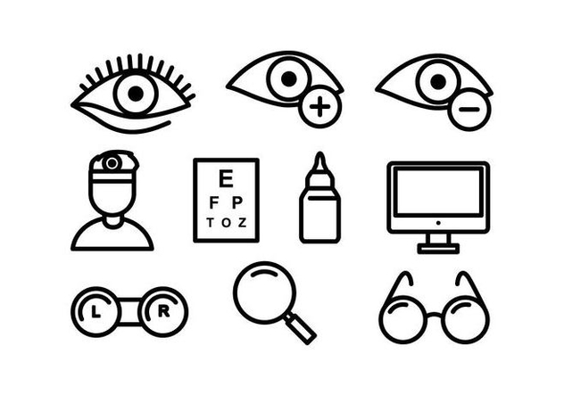 Free Eye Doctor Vector Icons - Free vector #422329