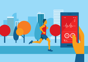 Heart Rate Apps Free Vector - Free vector #422649