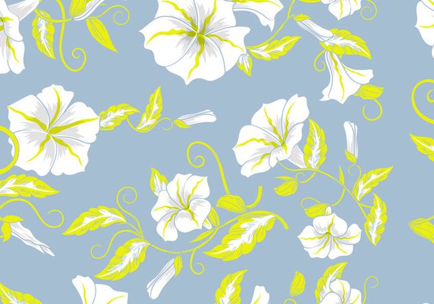 Floral Decorative Background Flowers Pastel Seamless Pattern - vector #422909 gratis