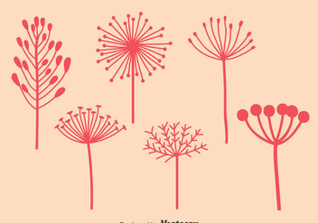 Pink Dandelions Vectors - Kostenloses vector #423479
