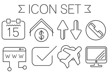 Free Minimal Style Contact Icons - vector #423849 gratis