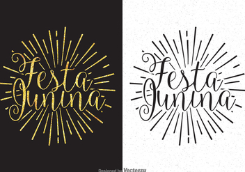 Festa Junina Calligraphy Lettering Vector - бесплатный vector #424079