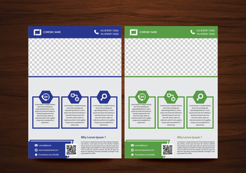Vector Brochure Flyer design Layout template in A4 size - vector gratuit #425139 
