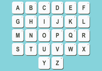 Scrabble Letter Vector Pack - бесплатный vector #425479