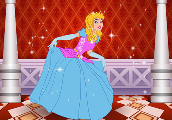Real Princesa Vector in Palace - vector gratuit #425689 