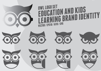 Geek Owl Logo - Free vector #425849