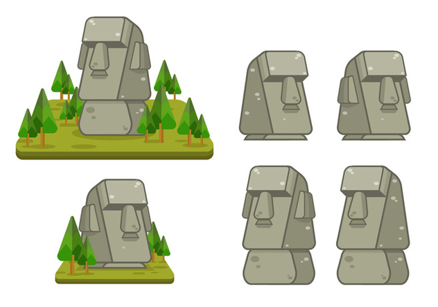 Easter Island Vector Illustration - vector gratuit #426409 