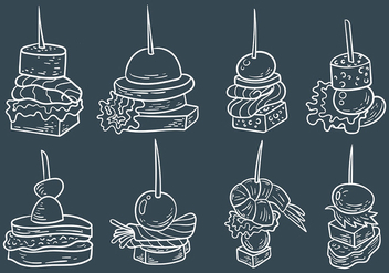Free Canapes Icons Vector - vector #427079 gratis